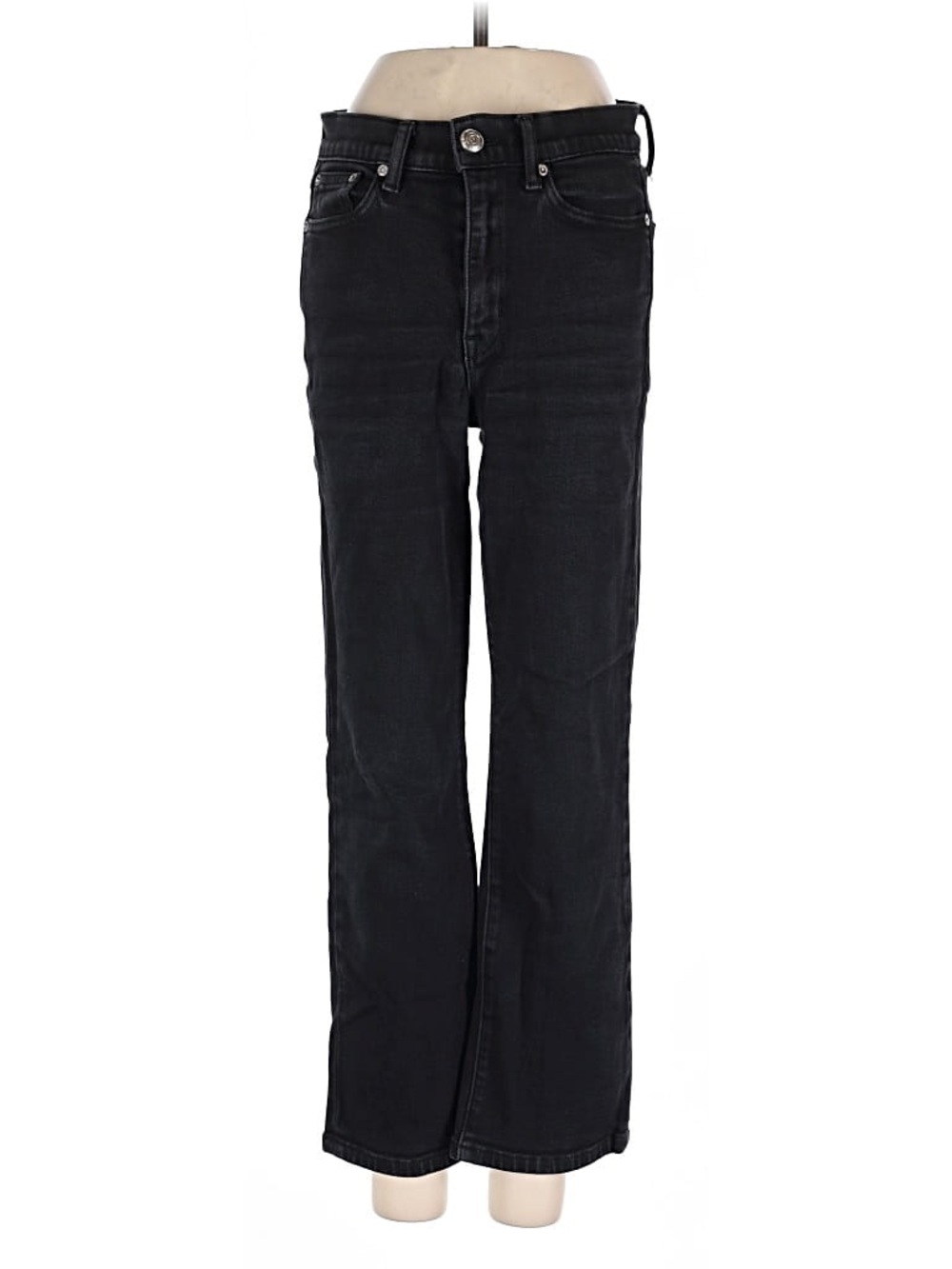 AYR The Pop Black Ankle Crop Jeans